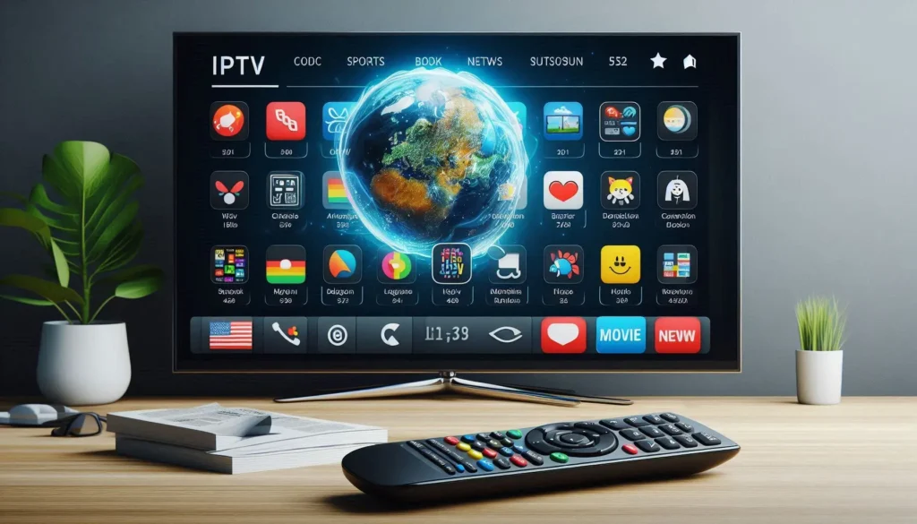 Watching 4K Live IPTV on a Smart TV with ultra-HD streaming